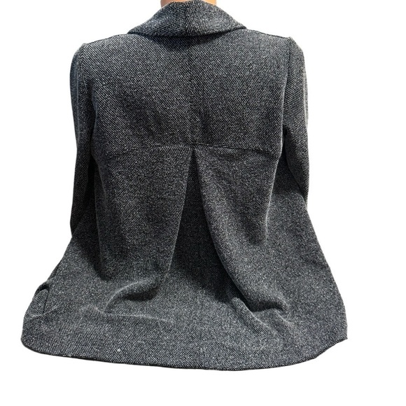 Club Monaco Women’s Black Gray Tweed Open Blazer Sweater Size XS Long Sleeve - Picture 2 of 12
